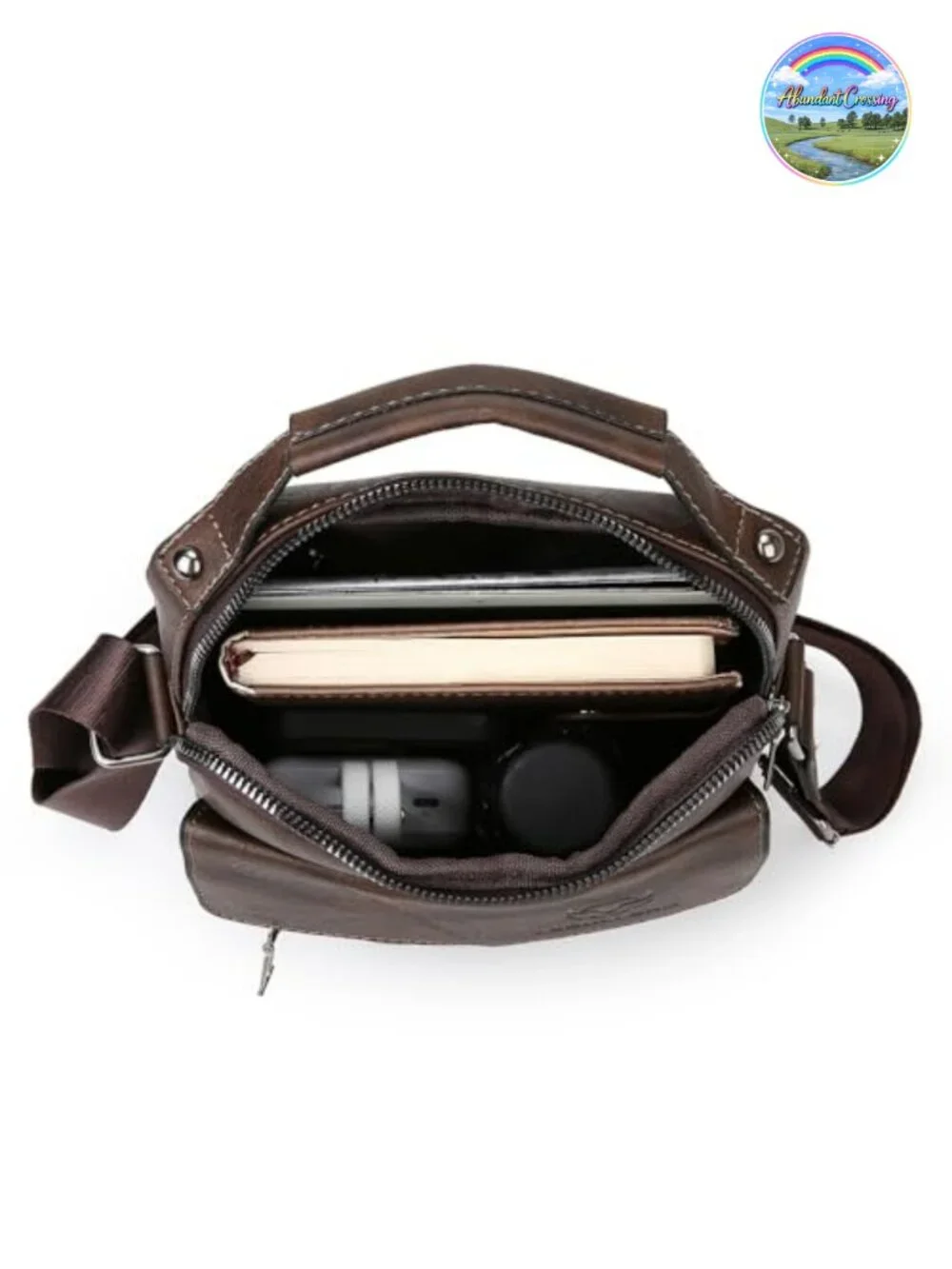 Men's PU Leather Crossbody Shoulder Bag Messenger Sling Business